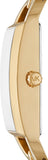 Buy Shop Michael Kors Empire Three Hand Gold Dial Gold Steel Strap Watch For Women - MK7406 USA Online