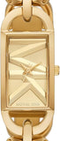 Buy Shop Michael Kors Empire Three Hand Gold Dial Gold Steel Strap Watch For Women - MK7406 USA Online