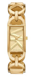Buy Shop Michael Kors Empire Three Hand Gold Dial Gold Steel Strap Watch For Women - MK7406 USA Online