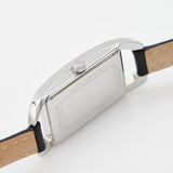 Buy Shop Michael Kors Empire Three-Hand Silver Dial Black Leather Strap Watch For Women - MK4722 USA Online
