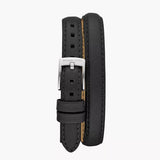 Buy Shop Michael Kors Empire Three-Hand Silver Dial Black Leather Strap Watch For Women - MK4722 USA Online