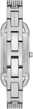 Buy Shop Michael Kors Empire Three-Hand Silver Dial Silver Steel Strap Watch for Women - MK4841 USA Online