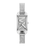 Buy Shop Michael Kors Empire Three-Hand Silver Dial Silver Steel Strap Watch for Women - MK4841 USA Online