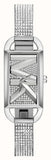 Buy Shop Michael Kors Empire Three-Hand Silver Dial Silver Steel Strap Watch for Women - MK4841 USA Online