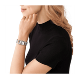 Buy Shop Michael Kors Empire Three Hand Silver Dial Silver Steel Strap Watch For Women - MK7407 USA Online