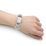 Buy Shop Michael Kors Empire Three Hand Silver Dial Silver Steel Strap Watch For Women - MK7407 USA Online