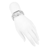 Buy Shop Michael Kors Empire Three Hand Silver Dial Silver Steel Strap Watch For Women - MK7407 USA Online