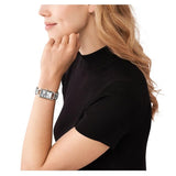 Buy Shop Michael Kors Empire Three Hand Silver Dial Silver Steel Strap Watch For Women - MK7407 USA Online