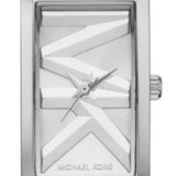 Buy Shop Michael Kors Empire Three Hand Silver Dial Silver Steel Strap Watch For Women - MK7407 USA Online