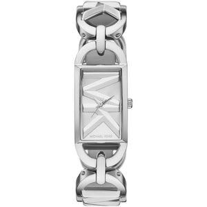 Buy Shop Michael Kors Empire Three Hand Silver Dial Silver Steel Strap Watch For Women - MK7407 USA Online