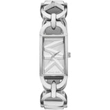 Buy Shop Michael Kors Empire Three Hand Silver Dial Silver Steel Strap Watch For Women - MK7407 USA Online