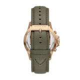 Buy Shop Michael Kors Everest Analog Black Dial Green Leather Strap Watch For Men - MK9090 USA Online