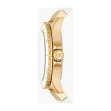 Buy Shop Michael Kors Everest Analog Gold Dial White Silicone Strap Watch For Women - MK7357 USA Online