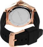 Buy Shop Michael Kors Everest Analog Rose Gold Dial Black Silicone Strap Watch For Women - MK7358 USA Online