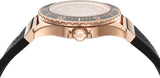 Buy Shop Michael Kors Everest Analog Rose Gold Dial Black Silicone Strap Watch For Women - MK7358 USA Online