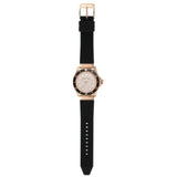 Buy Shop Michael Kors Everest Analog Rose Gold Dial Black Silicone Strap Watch For Women - MK7358 USA Online