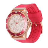Buy Shop Michael Kors Everest Analog Rose Gold Dial Pink Silicone Strap Watch For Women - MK7359 USA Online
