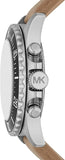 Buy Shop Michael Kors Everest Analog White Dial Brown Leather Strap Watch For Men - MK9092 USA Online