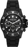 Buy Shop Michael Kors Everest Chronograph Black Dial Black Silicone Strap Watch For Men - MK8980 USA Online