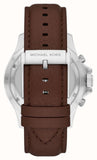 Buy Shop Michael Kors Everest Chronograph Black Dial Brown Leather Strap Watch For Men - MK9054 USA Online