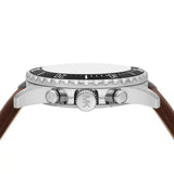 Buy Shop Michael Kors Everest Chronograph Black Dial Brown Leather Strap Watch For Men - MK9054 USA Online