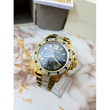 Buy Shop Michael Kors Everest Chronograph Black Dial Gold Steel Strap Watch For Women - MK5828 USA Online