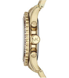 Buy Shop Michael Kors Everest Chronograph Black Dial Gold Steel Strap Watch For Women - MK5828 USA Online