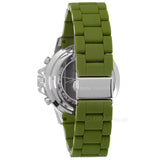 Buy Shop Michael Kors Everest Chronograph Black Dial Green Silicone Strap Watch For Men - MK8981 USA Online
