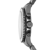 Buy Shop Michael Kors Everest Chronograph Black Dial Grey Steel Strap Watch For Women - MK6974 USA Online