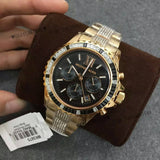Buy Shop Michael Kors Everest Chronograph Black Dial Rose Gold Steel Strap Watch For Women - MK5875 USA Online