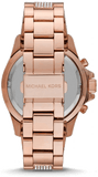 Buy Shop Michael Kors Everest Chronograph Black Dial Rose Gold Steel Strap Watch For Women - MK5875 USA Online
