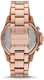 Buy Shop Michael Kors Everest Chronograph Black Dial Rose Gold Steel Strap Watch For Women - MK5875 USA Online