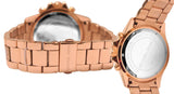 Buy Shop Michael Kors Everest Chronograph Black Dial Rose Gold Steel Strap Watch For Women - MK5875 USA Online