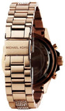 Buy Shop Michael Kors Everest Chronograph Black Dial Rose Gold Steel Strap Watch For Women - MK5875 USA Online