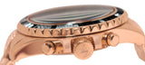 Buy Shop Michael Kors Everest Chronograph Black Dial Rose Gold Steel Strap Watch For Women - MK5875 USA Online