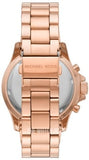 Buy Shop Michael Kors Everest Chronograph Black Dial Rose Gold Steel Strap Watch for Women - MK6972 USA Online