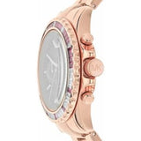 Buy Shop Michael Kors Everest Chronograph Black Dial Rose Gold Steel Strap Watch for Women - MK6972 USA Online