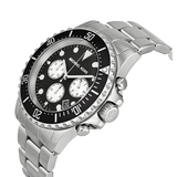 Buy Shop Michael Kors Everest Chronograph Black Dial Silver Steel Strap Watch For Men - MK8256 USA Online