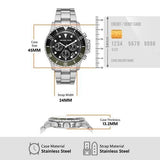 Buy Shop Michael Kors Everest Chronograph Black Dial Silver Steel Strap Watch For Men - MK8976 USA Online
