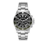 Buy Shop Michael Kors Everest Chronograph Black Dial Silver Steel Strap Watch For Men - MK8976 USA Online