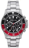 Buy Shop Michael Kors Everest Chronograph Black Dial Silver Steel Strap Watch For Men - MK8977 USA Online