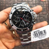 Buy Shop Michael Kors Everest Chronograph Black Dial Silver Steel Strap Watch For Women - MK5753 USA Online