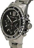 Buy Shop Michael Kors Everest Chronograph Black Dial Silver Steel Strap Watch For Women - MK5753 USA Online