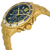 Buy Shop Michael Kors Everest Chronograph Blue Dial Gold Steel Strap Watch for Women - MK5754 USA Online