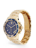 Buy Shop Michael Kors Everest Chronograph Blue Dial Gold Steel Strap Watch for Women - MK5754 USA Online