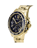 Buy Shop Michael Kors Everest Chronograph Blue Dial Gold Steel Strap Watch for Women - MK5754 USA Online