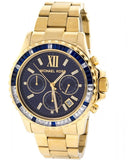 Buy Shop Michael Kors Everest Chronograph Blue Dial Gold Steel Strap Watch for Women - MK5754 USA Online