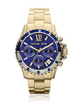 Buy Shop Michael Kors Everest Chronograph Blue Dial Gold Steel Strap Watch for Women - MK5754 USA Online