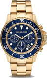 Buy Shop Michael Kors Everest Chronograph Blue Dial Two Tone Steel Strap Watch For Men - MK8978 USA Online
