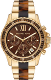 Buy Shop Michael Kors Everest Chronograph Brown Dial Two Tone Steel Strap Watch For Women - MK6973 USA Online